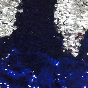 Dönen Payet Kumaş Gümüş-Lacivert