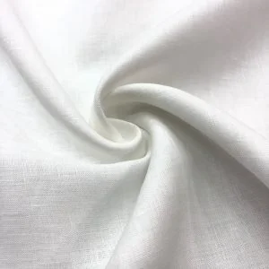 İthal Saf Ham Keten Kumaş Kırık Beyaz