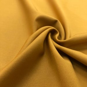 Dökümlü Gabardin Kumaş Hardal Sarısı