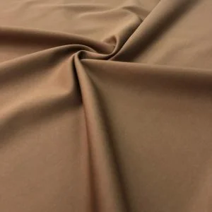 Dökümlü Gabardin Kumaş Koyu Camel