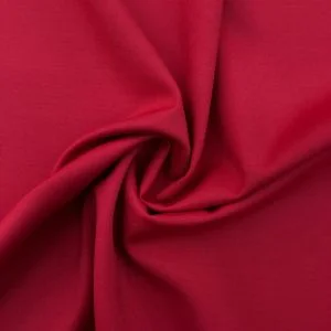 Dökümlü Gabardin Kumaş Koyu Kırmızı