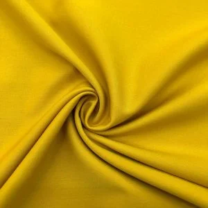 Dökümlü Gabardin Kumaş Koyu Sarı