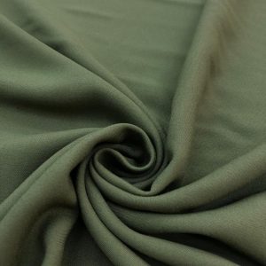 Düz Viskon Kumaş Asker Yeşili