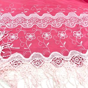 Alternative view of Fistolu Kreplin Kumaş Nar Çiçeği