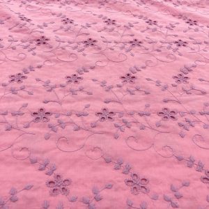 Alternative view of Çiçek Desenli Fisto Kumaş Pembe