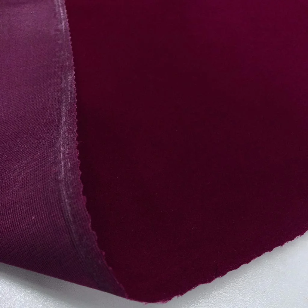 Süet Kadife Kumaş Fuşya - Görsel 2