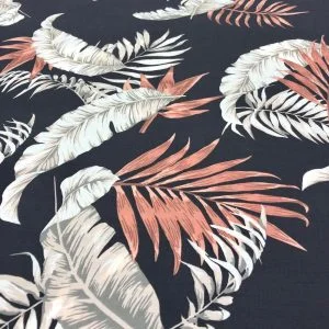 Alternative view of Tropikal Desenli İpek Vual Kumaş