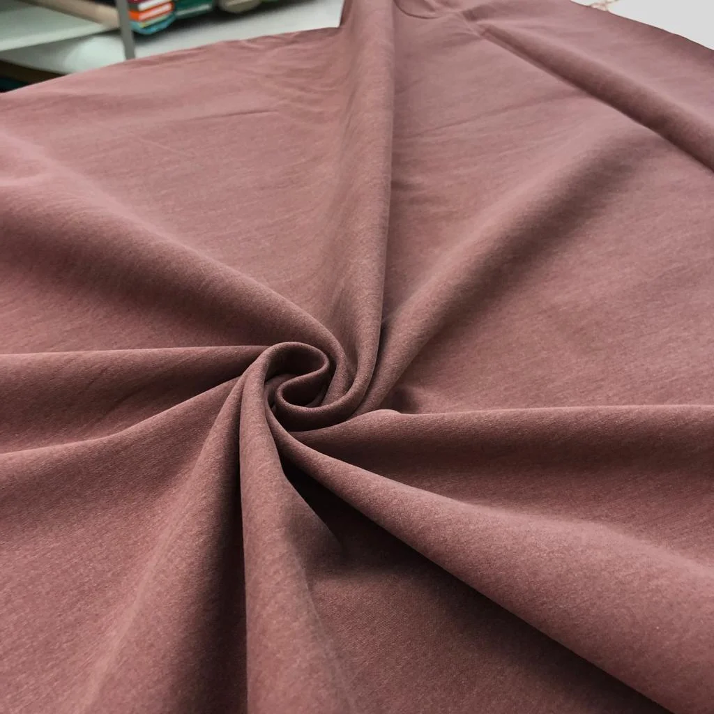 Taşlanmış Pamuk Gabardin Kumaş Gül Kurusu