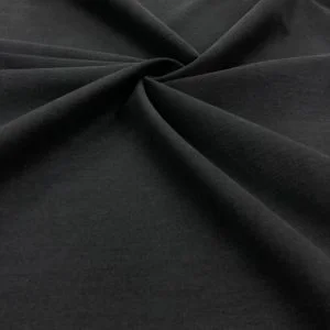 Taşlanmış Pamuk Gabardin Kumaş Siyah