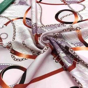 İpek Desenli Saten Kumaş