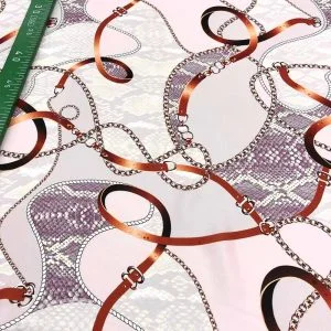 İpek Desenli Saten Kumaş