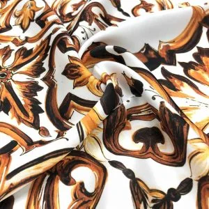 İpek Desenli Saten Kumaş