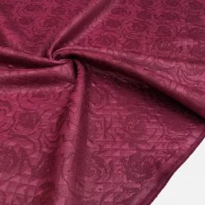 Sıvama Desenli İnce Kapitone Deri Kumaş Vişne Çürüğü