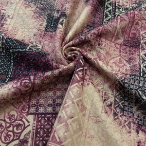 Süet Kadife Desenli Kumaş