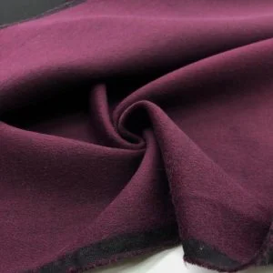 Çift Taraflı Kaşmir Kumaş Bordo