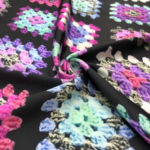 İpek Desenli Saten Kumaş