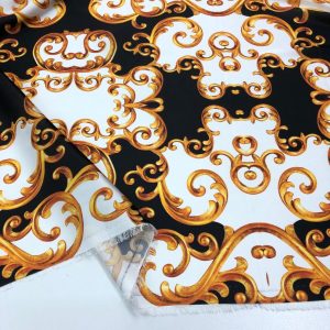İpek Desenli Saten Kumaş