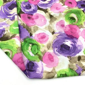 İpek Desenli Saten Kumaş