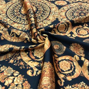 İpek Desenli Saten Kumaş