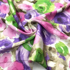 İpek Desenli Saten Kumaş