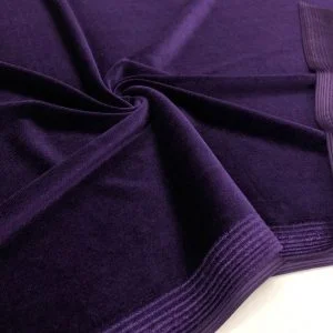 İpek Kadife Kumaş Mor