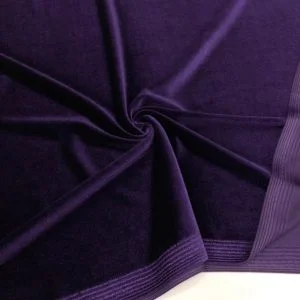 İpek Kadife Kumaş Mor