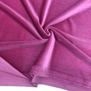 İpek Kadife Kumaş Pembe