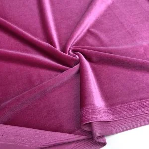 İpek Kadife Kumaş Pembe