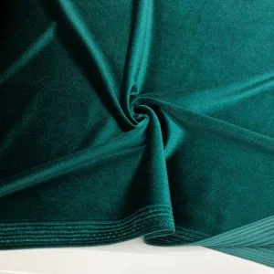 İpek Kadife Kumaş Petrol Yeşili
