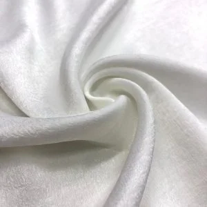 Taşlanmış Cupra Kumaş Beyaz