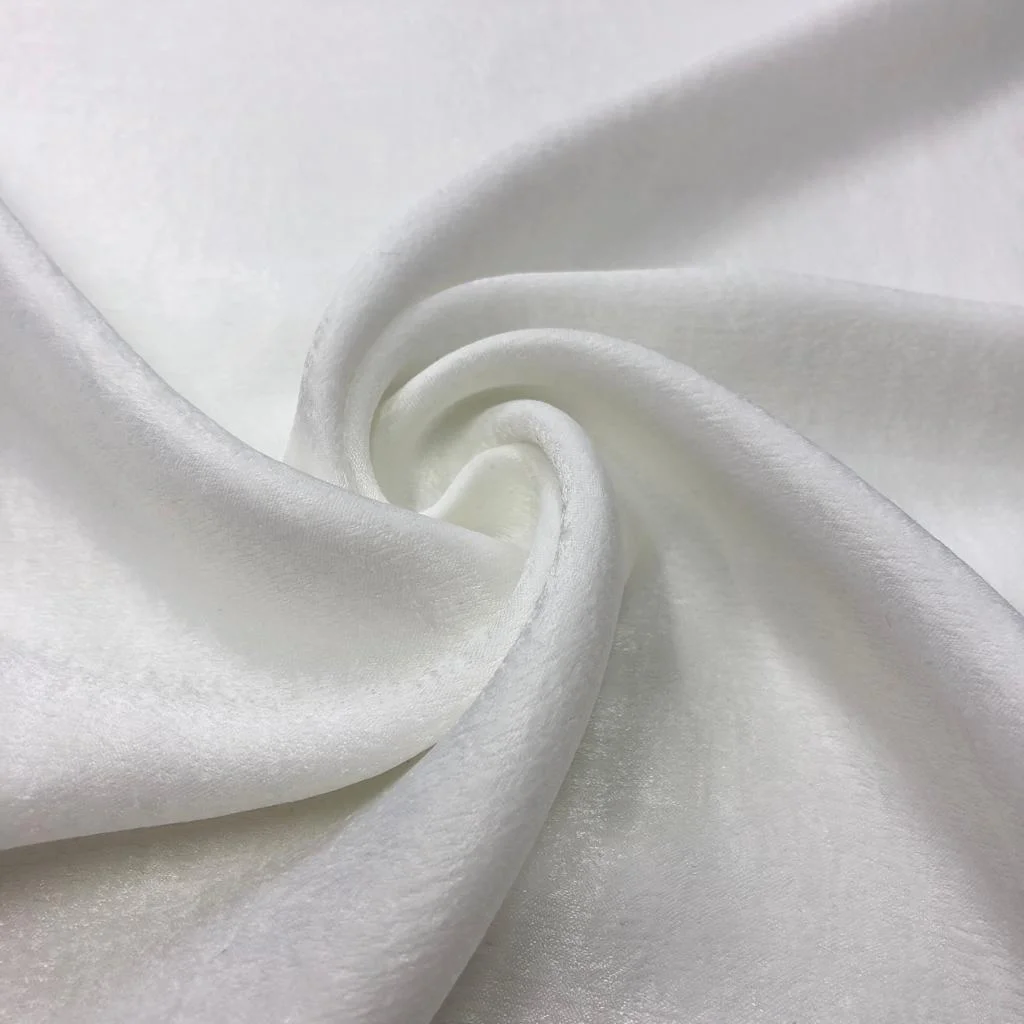 Taşlanmış Cupra Kumaş Beyaz