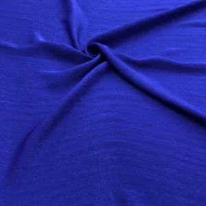 Taşlanmış Cupra Kumaş Saks Mavisi