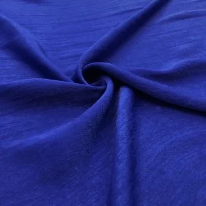 Taşlanmış Cupra Kumaş Saks Mavisi