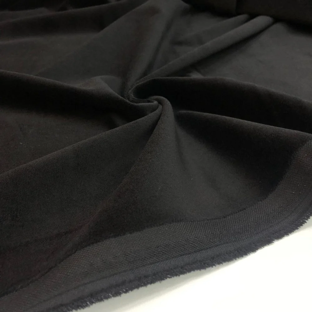 Cotton Kadife Kumaş Siyah Cotton Kadife Kumaş Siyah