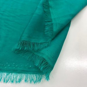 Taşlanmış Cupra Kumaş Koyu Mint Yeşili