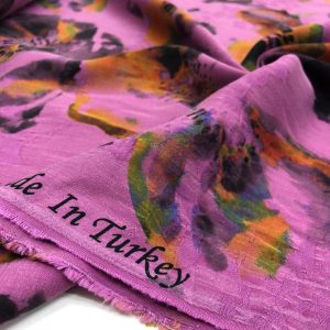 Desenli Cupra Kumaş