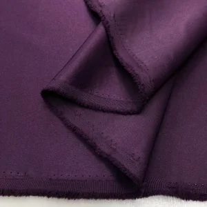 Amerikan Saten Kumaş Patlıcan Moru