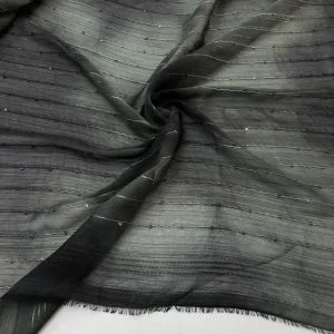 Batik Desenli Payet İşlemeli Şifon Kumaş