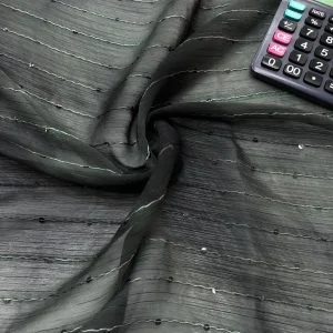 Batik Desenli Payet İşlemeli Şifon Kumaş