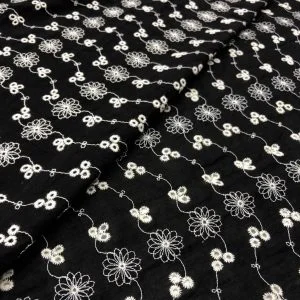 Fisto Kumaş Siyah Beyaz