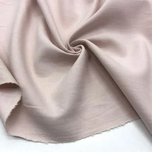 Taşlanmış Keten Kumaş Pembemsi Gri