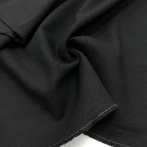 Taşlanmış Keten Kumaş Siyah