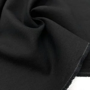 Taşlanmış Keten Kumaş Siyah