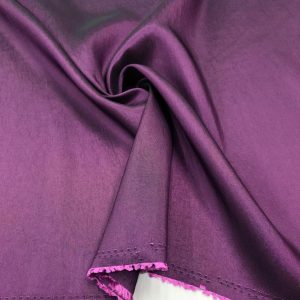 İnce Tafta Kumaş Fuşya Yansımalı Siyah