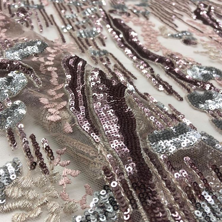 Payet İşlemeli Dantel Kumaş Payet İşlemeli Dantel Kumaş