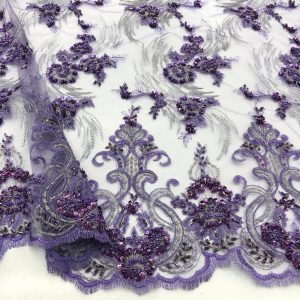 Taş İşlemeli Dantel Kumaş