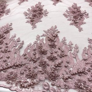 Taş İşlemeli Dantel Kumaş