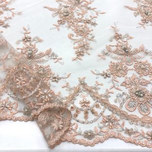 Taş İşlemeli Dantel Kumaş