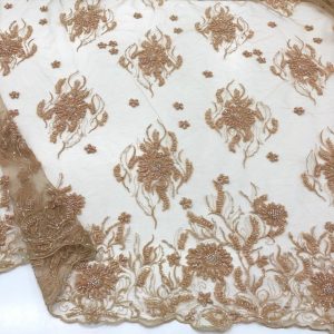 Taş İşlemeli Dantel Kumaş