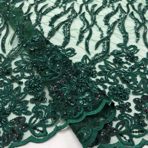 Taş İşlemeli Dantel Kumaş